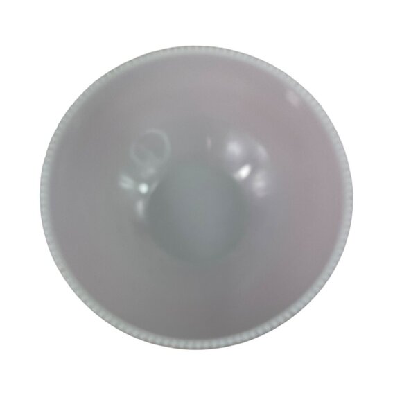 McKee Beaded Edge Milk Glass Red/Orange Large Mixing Bowl 11.25" - Picture 3 of 12